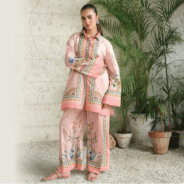 Elegant Winter Crepe Printed 2-Piece Suit